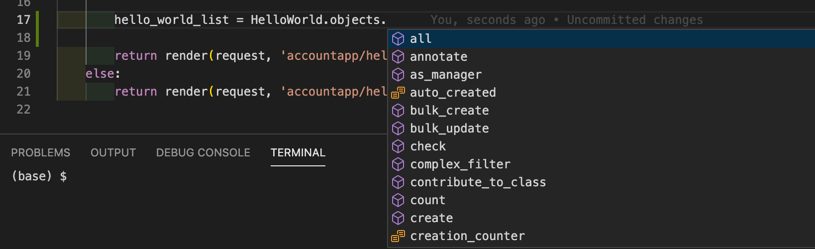vscode django CIT007